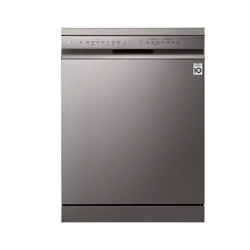 LG Dishwasher Machine DFB532FP 14 Place Settings Under Counter SS Wi-Fi Free With True Steam Quad Wash Inverter Direct Drive Technology 230V LED Display Water Consumption 1 Gallons/Minute Silver D60xW60xH85 CM 45.36 Kg