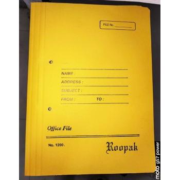 Roopak Cobra File 1200 Yellow 480 GSM 20LX20WX1Th cm