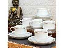 Clay Craft Cup and Saucer Clay Craft Mona GL 110 Series Ceramic 120ml