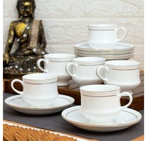 Clay Craft Cup and Saucer Clay Craft Mona GL 110 Series Ceramic 120ml