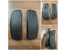 Chair Arm Pad PP Soft Foam With Fixing Nut Black 1 Pair