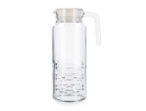 Luminarc Jug Cheqs Fridge 1.3 Ltr With Lid Transparent 1300 ml Glass