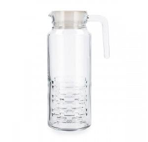 Luminarc Jug Cheqs Fridge 1.3 Ltr With Lid Transparent 1300 ml Glass
