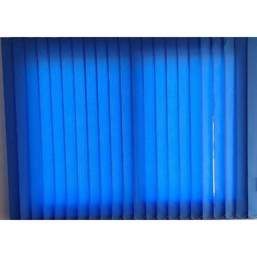 Curtain Vertical Blind Fabric Size 6x5 ft Color Blue Without Installation