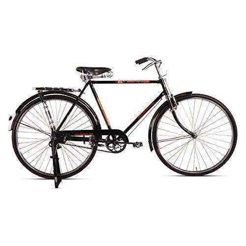 Hercules Bicycle  Roadsters Men 22 Inch Frame Wheel 29T Road Bike Black Rigid