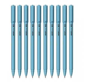Hauser Ball Pen Pack XO Tip Size 0.6 mm Ink Set of 10 Blue