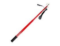 Kusam Meco Earth Discharge Rod KM-HKDR-11KV Telescopic Hook Type Highly Insulated FRP 11KV Top Section Dia  20mm Bottom Section Dia 26 mm Crocodile Clamp Earthing Cable 4 Sqmm 4 mtr Length 45Kv Auto Fit During Extracts