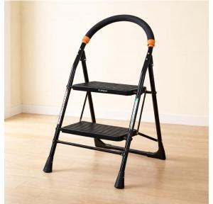 Ladder Foldable Step With Ant Skid Black Single Sided 3 Feet 2 Steps