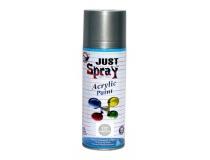 Just Spray Paint Multipurpose 400ml 117 Bright Silver