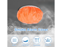 Smoke Detector Dust Covers Fire Alarm Reusable Orange Color
