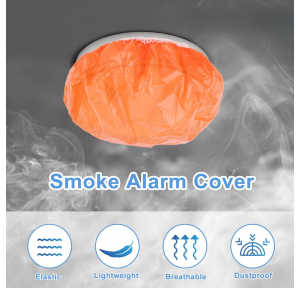 Smoke Detector Dust Covers Fire Alarm Reusable Orange Color