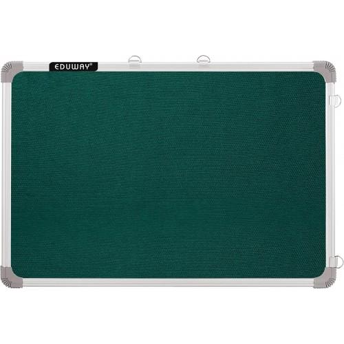 Eduway Notice Board With Foam Fabric 2 X 3 Feet 11 MM Green