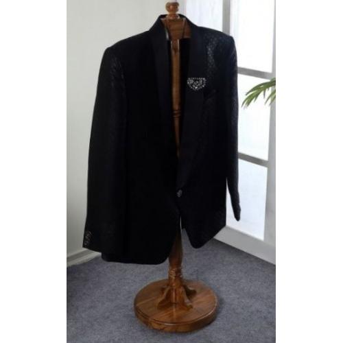 Coat Hanger Teakwood Melamine Polished 3.5 Feet Color Walnut Non Adjustable With Designer Base