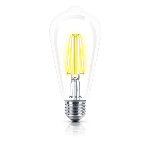 Filament Bulb ST64 LED  Glass Filament 4W E27 2700K 200V Golden Yellow