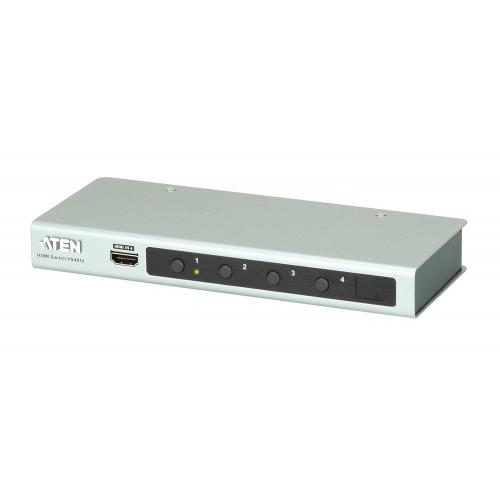 Aten HDMI Switch VS481B 4 Port Ultra HD 4K 470g 20.00x8.25x2.50 cm