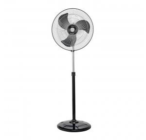 Almonard Pedestal Fan Aerostar Metal 450 mm 18 inch High Speed Full Copper Winding Motor With Overheat Protection Aerodynamic Blades Adjustable Height Standing Fan 53Dx195Wx53H 10kg