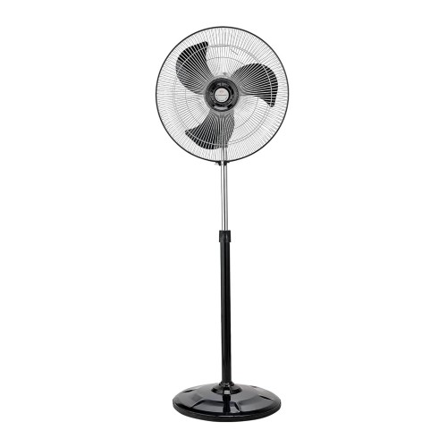 Almonard Pedestal Fan Aerostar Metal 450 mm 18 inch High Speed Full Copper Winding Motor With Overheat Protection Aerodynamic Blades Adjustable Height Standing Fan 53Dx195Wx53H 10kg