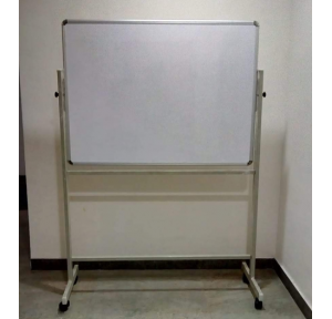 Board Magnetic Double Side Front And Back Along With Powder Coated Moveable Stand Wheel Support 4x4 ft 14 mm White