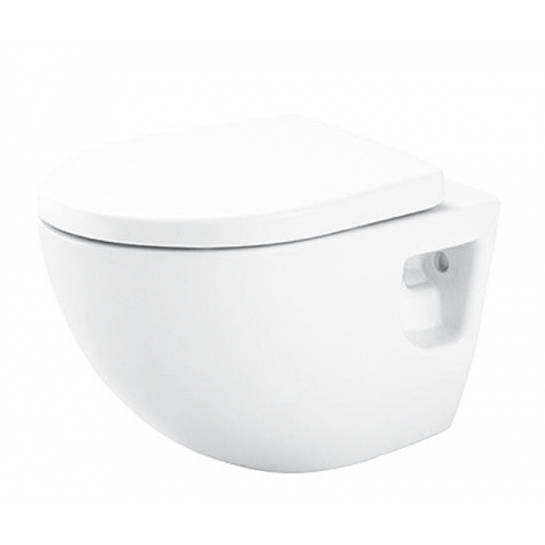 Toto WC Wall Hung Toilet CW580M#NW1 354W X 520D X 348H mm REI Series Complete Set (Seat Cover Slip In Connector Tube Connector Fischer Bolt)