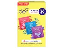 Godrej Bathroom Freshener Aer Power Pocket Assorted 90g Pack of 9