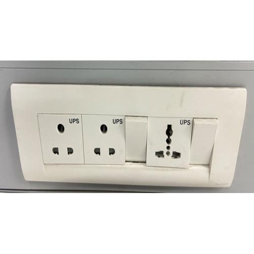 Honeywell Cover Plate With Surface Box 8M Socket 6/16A 3 Pin-3 Nos And Switch-2 Nos