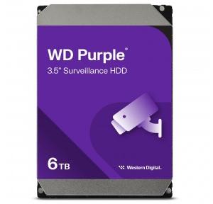 Western Digital Surveillance Hard Drive WD64PURZ 6TB Purple SATA Interface Up to 175MB/s 570g