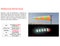 Windsock Parachute Polyester Type Double Layer With 2 inch 3M 2925 Glass Bid Reflective Material Size 2x6x1 ft