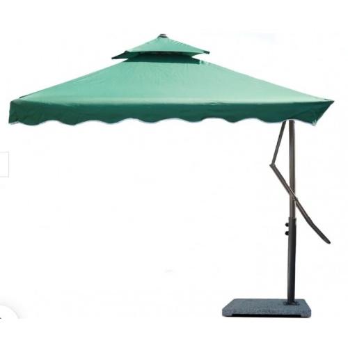 Side Pole Outdoor Umbrella Material Terron 100 % Water Resistant  Dia 3 mm And 9 ft Side Pole Self Stand 20kg With Logo