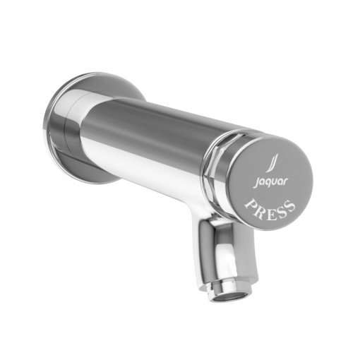 Jaquar Pressmatic Taps Bib Cock (Angular Shape) Auto Closing System with Wall Flange PRS-CHR-037