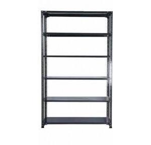 MS Slotted Angle Rack 6-Tier Adjustable Shelves Size H7.3xW3xD1.5 Feet Angle 16 Gauge Shelf 20 Gauge Color Grey Weight Capacity 550 Kg Approx Each Rack Powder Coated With Installation