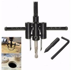 Circle Hole Saw Drill Bit Cutter Kit Adjustable 30mm-120mm