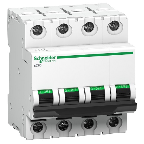 Schneider MCB A9N4P32CGN Acti 9 XC60 32A 4P C-Curve 