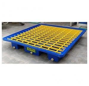 Ercon Chemicals 4 Drum Spill Containment Tray For Storage Capacity 200 Ltr Dimension 1350 X 1350 X 200 mm Plastic(Polyethelene)