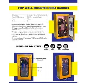 RESQ Cabinet Box FRP Wall Mounted SCBA L33xW18.5xH12.5 inch Thickness 2 mm