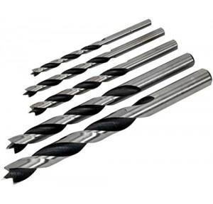 Wood Drill Bit 4mm, 5mm, 6mm, 8mm, 10mm Pack of 5
