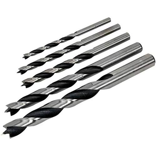 Wood Drill Bit 4mm, 5mm, 6mm, 8mm, 10mm Pack of 5