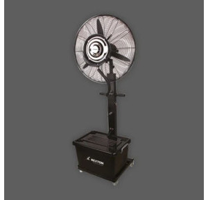 Rexton Mist Fan Heavy Duty 26inch With 41Ltr Water Tank Black Trolley Type