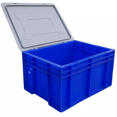 Aristo Crate Plastic With Lid 650xW450xH315 mm Blue