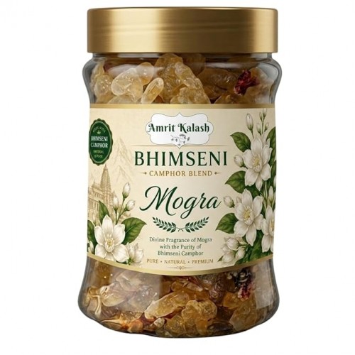Amrit Kalash Camphor Bhimseni Blend Mogra 100gm