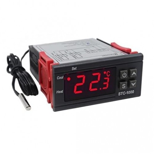 Temperature Controller Relay Thermostat  STC-1000 75 x 34.5 x 85 mm NTC Range -50°~99°C 130g