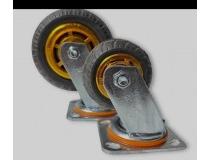 GBL Foam Rubber Caster Wheel With Ball Bearing Thickness 5.5mm 100 X 50mm