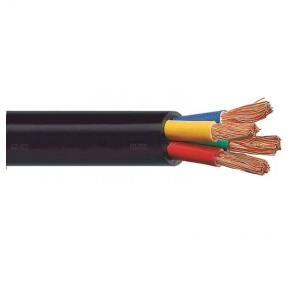 FR PVC Insulated Industrial Flexible Cable 25 Sqmm 4 Core Black 1 mtr