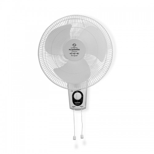 Almonard Wall Fan Air Circulator Heavy Duty Plastic Oscillating 12 Inch 300mm Corded Electric 120W 4.5D x 4.75W x 2.1H mtr 4.38kg
