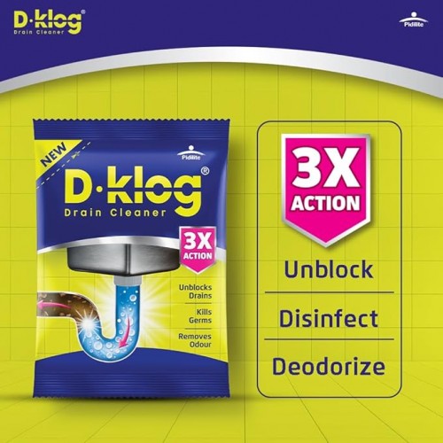 D-Klog Drain Cleaner Sachet 45gm X 2