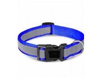 Pawxie Dog Collar Reflective Comfortable Adjustable Size For 24-35 kg Blue Large