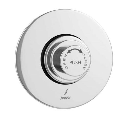 Jaquar Flush Valve FLV-CHR-1095N Metropole Regular 32mm Size Concealed Body with Exposed Shut off Provision and 100mm Square Plate