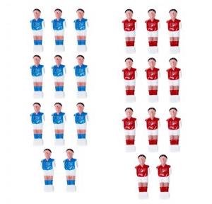Swiss Foosball Table Players 22 Players Set Two Different Color Blue and Red