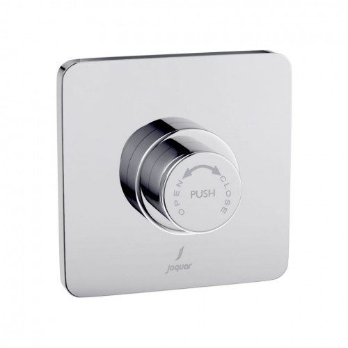 Jaquar Metropole Flush Valve FLV-CHR-1095NSQ Regular 32mm Size Concealed Body with Exposed Shut off Provision and 100mm Square Plate