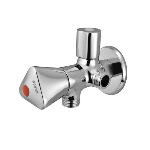 Jaquar Angle Valve TQT-CHR-526AF Essco Tropical 2 Way With Wall Flange