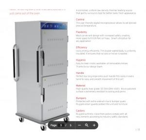 Cornell Heated Banquet Cart HBC17M 18 GN Tray Capacity Temperature Range 30C–90C Fully Insulated Food Holding Cabinet with Lock And Castor Wheels Stainless Steel